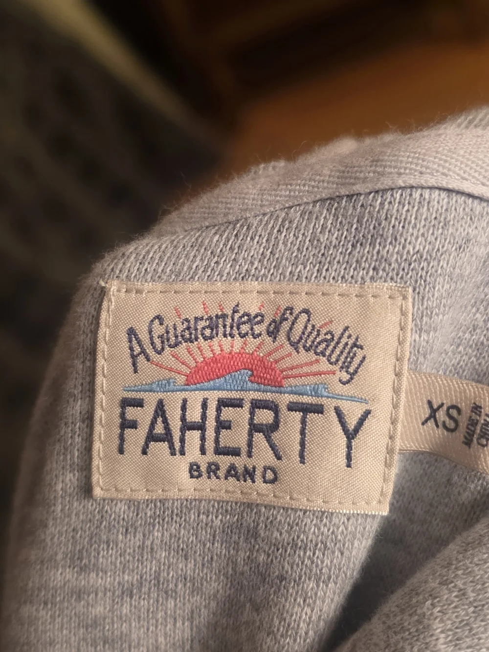 Faherty Campfire Shoreline Hoodie Men’s Pullover Tribal Beachy Surf Pockets Xs